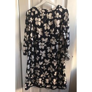 J. JILL Midi Navy Dress